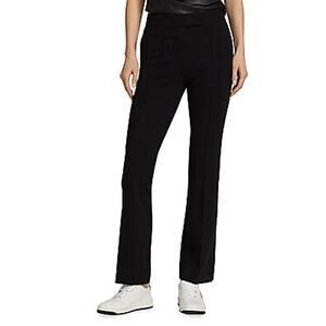 Helmut Lang 'Cropped' Black Viscose Bootcut Pants Size 6